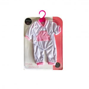 Baby Rose poppen onesie pjama met zakjes 45 cm in verpakking