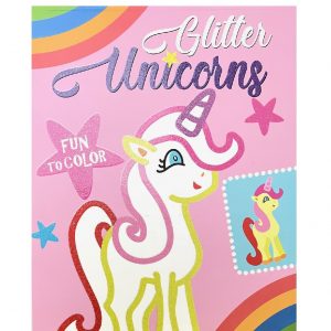 Glitter unicorn met 24 ontwerpen