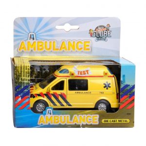 Kids Globe Ambulance met licht en geluid -13 cm