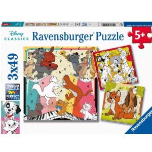 Ravensburger Disney Multiproperty puzzel - 3x49 stukjes voorkant